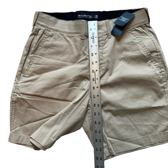 Abercrombie & Fitch 7" All Day Plain front‎ shorts NWT Khaki 26 - Picture 6 of 7
